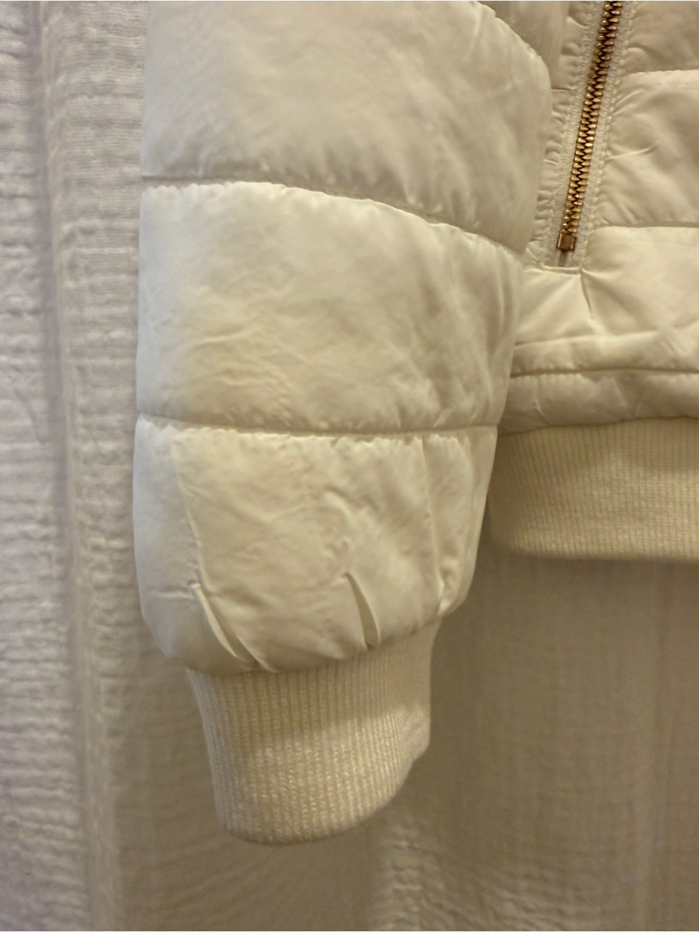 Aviator Nation 5 Stripe Puffer Jacket - White (Size Medium - NWOT) - Picture 5 of 15